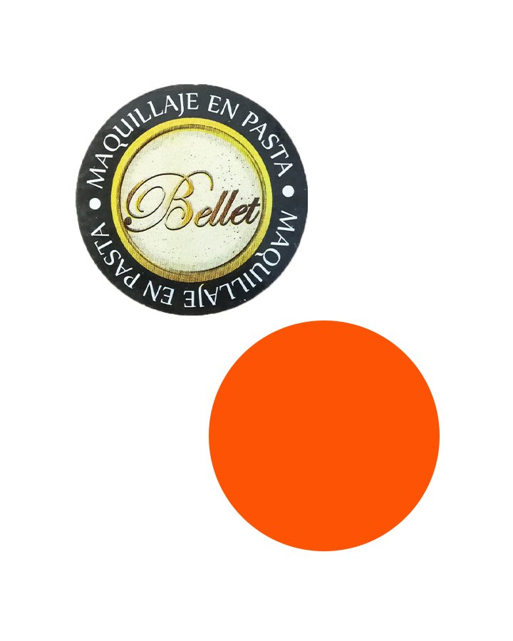BELLET MAQUILLAJE EN PASTA COLOR NEON NARANJA
