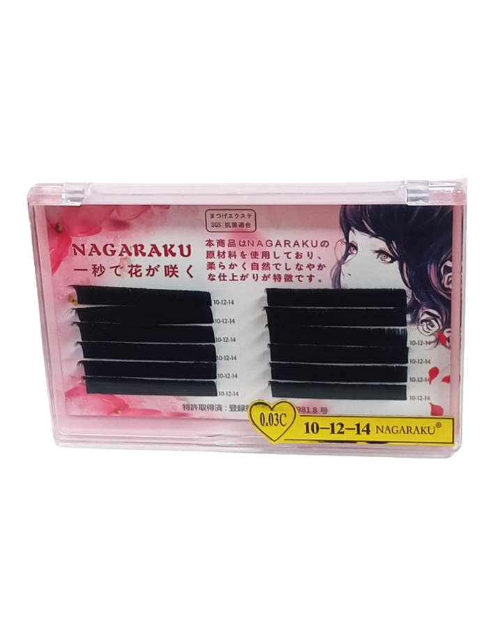 NAGARAKU PESTAÑAS BLOOM / AUTO FAN CURVA C 0.3 MIX 10-12-14 MM.