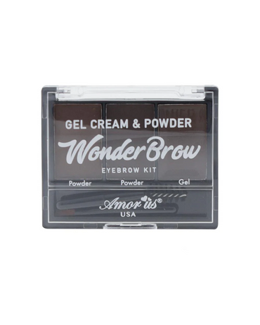 AMOR US WONDER BROW KIT GEL, CREAM & POWDER DARK CHOCOLATE