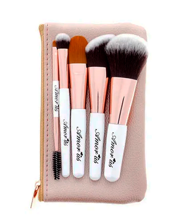 AMOR US MINI SET DE BROCHAS PETITE TRAVEL ESSENTIALS C/5 PZAS.