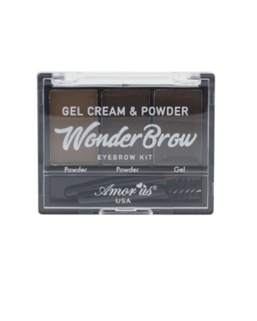 AMOR US WONDER BROW KIT GEL, CREAM & POWDER DARK BROWN