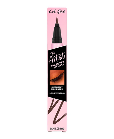L.A. GIRL THE ARTIST BRUSH PEN EYELINER 1 ML. GLE739 CHOCOLATE BROWN