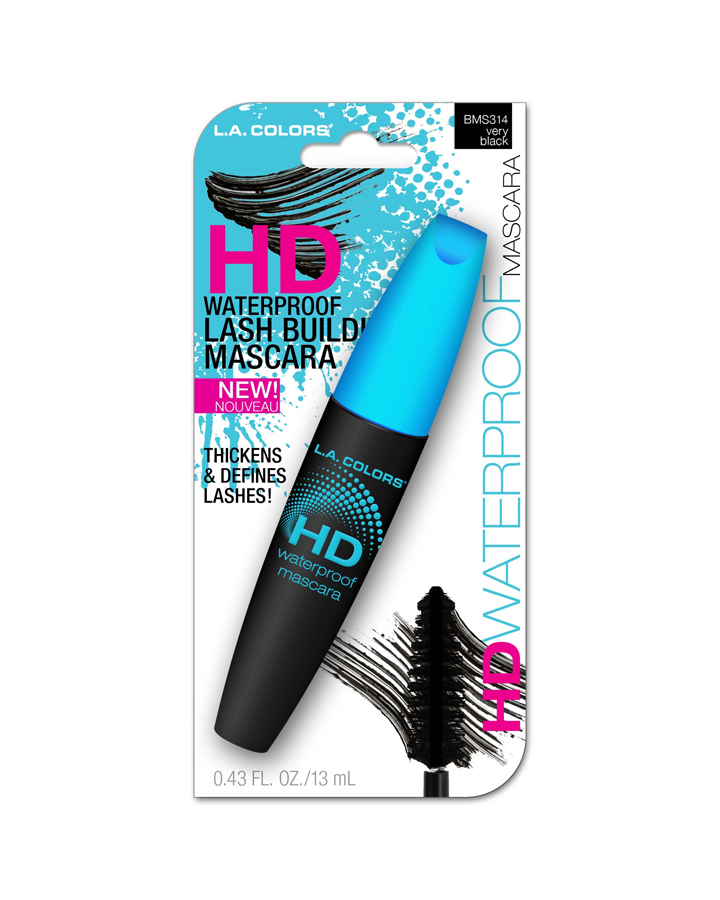 L.A. COLORS HD WATERPROOF MASCARA BMS314 VERY BLACK