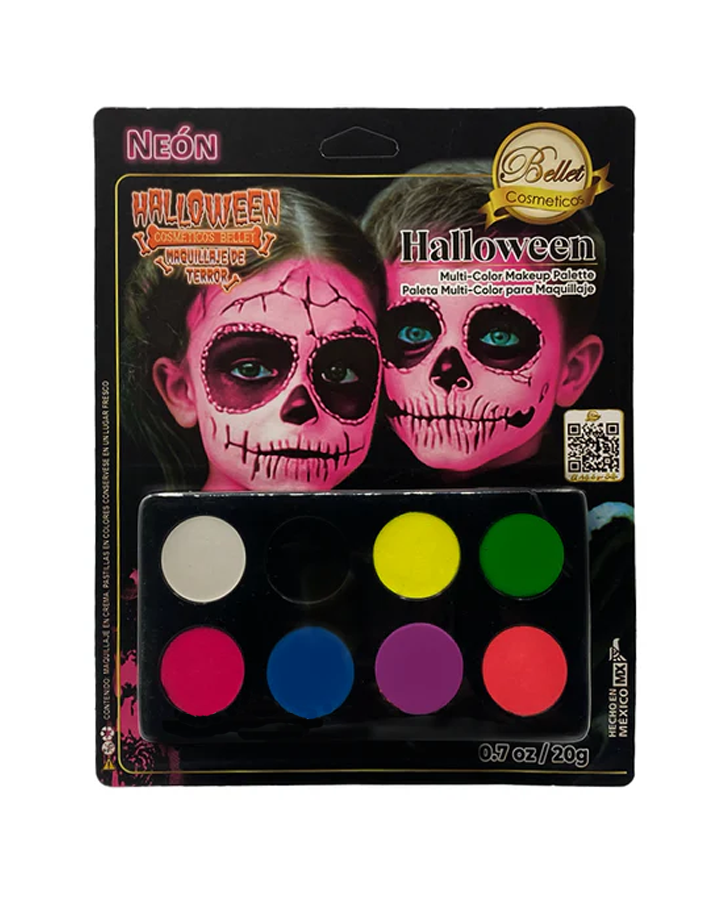 BELLET HALLOWEEN PALLETE 8 TONOS NEON 20 GRS. BLISTER
