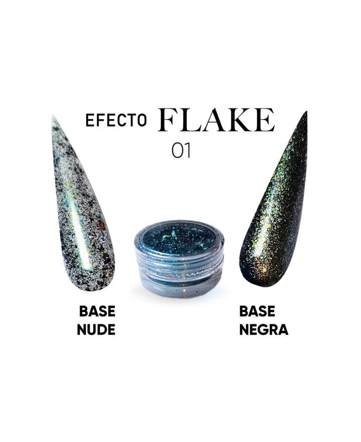 STUDIO NAILS EFECTO GLOW FLAKE 01