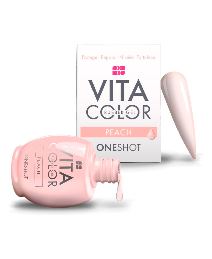NAIL FACTORY VITA COLOR ONE SHOT 14 ML. RUBBER PEACH