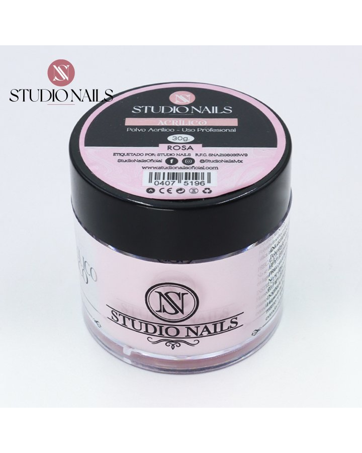 STUDIO NAILS POLVO ACRILICO ROSA 30 GRS.