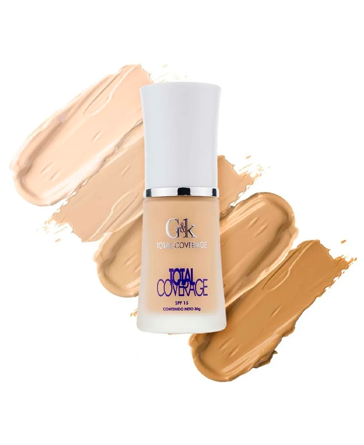 G&K TOTAL COVERAGE MAQUILLAJE LIQUIDO GK007 TRUE TAN