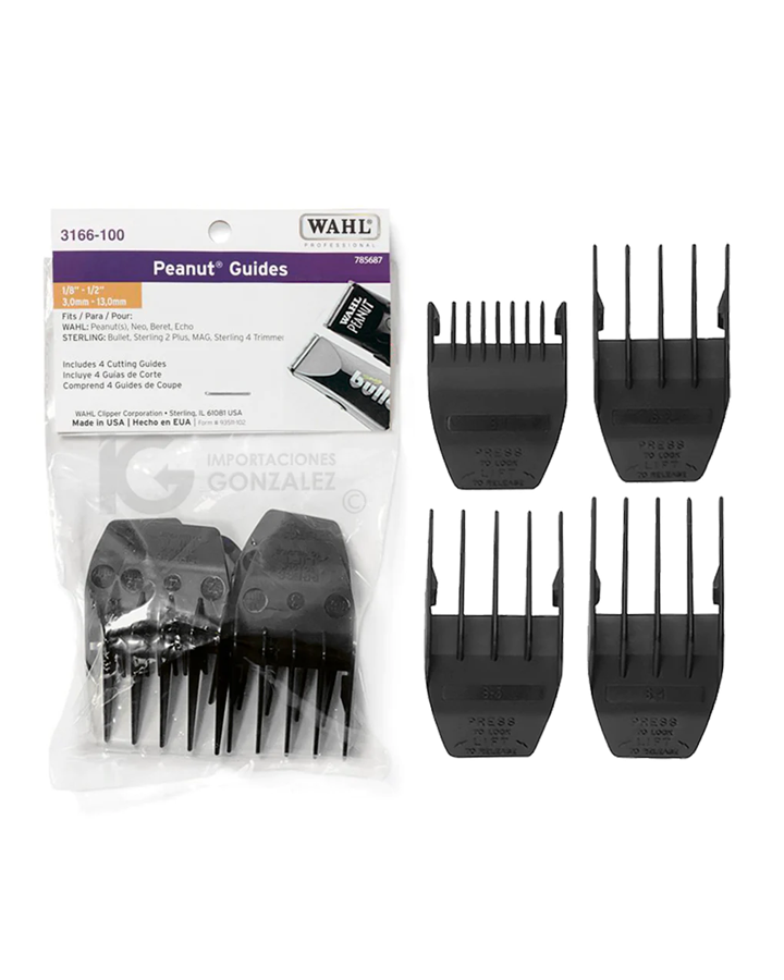 WAHL AUMENTOS MAQUINA PEANUT JGO.C/4 3166-100