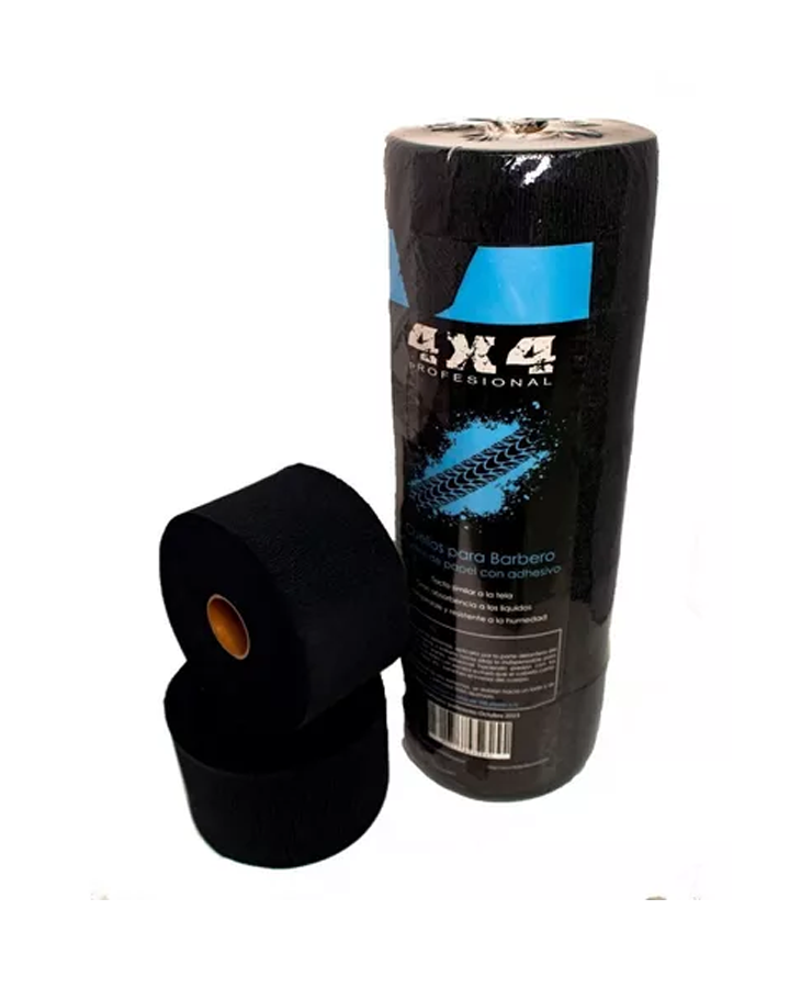 4X4 PAPEL CUELLO NEGRO C/5 ROLLOS 100 PIEZAS