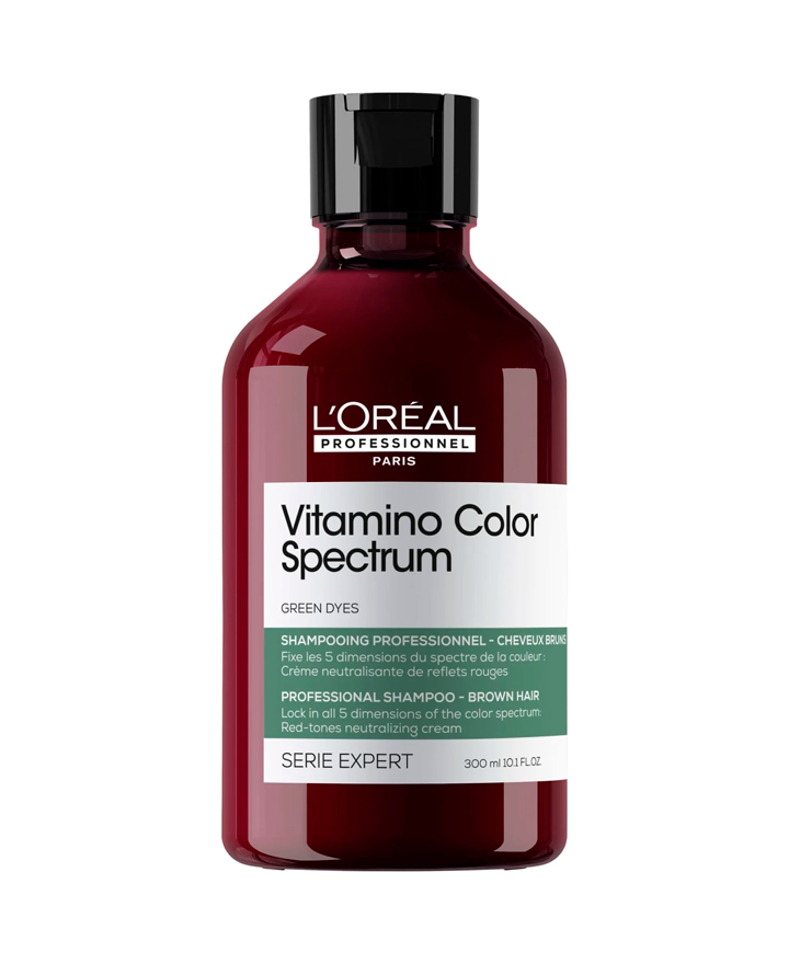 LP LOREAL SERIE EXPERT VITAMINO COLOR SPECTRUM SHAMPOO GREEN DYES 300 ML. 2025
