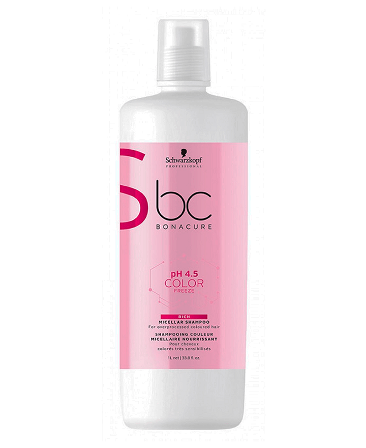 SCHWARZKOPF BC COLOR FREEZE SHAMPOO ENRIQUECIDO 1000 ML.