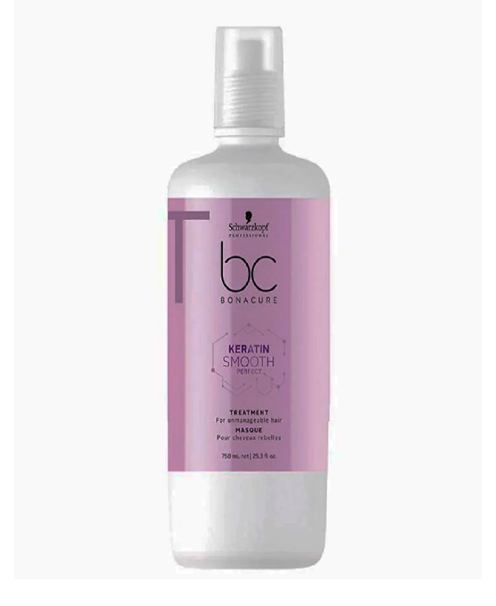 SCHWARZKOPF NUEVO BC KERATIN SMOOTH PERFECT TRATMENT 750 ML.