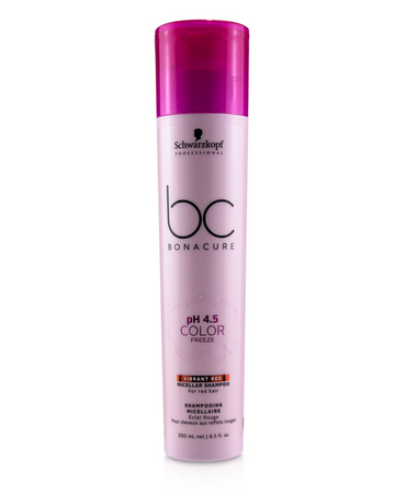 SCHWARZKOPF NUEVO BC PH 4.5 COLOR FREEZE VIBRANT RED SHAMPOO 250 ML.
