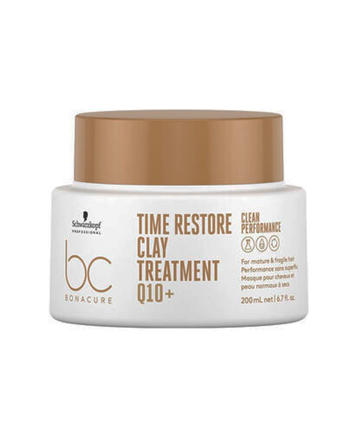 SCHWARZKOPF BONACURE TIME RESTORE CLAY MASK Q10 200 ML. 2024