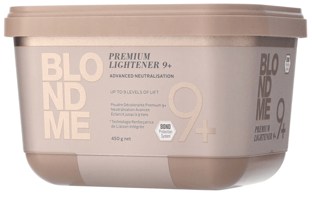 SCHWARZKOPF BLONDME PREMIUM LIGHTENER 9 + NEUTRALIZACION 450 GRS.