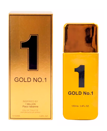 EBC 1 GOLD No.1 EAU DE TOILETTE SPRAY 100 ML. INSPIRED ONE MILLION BY PACO RABANNE