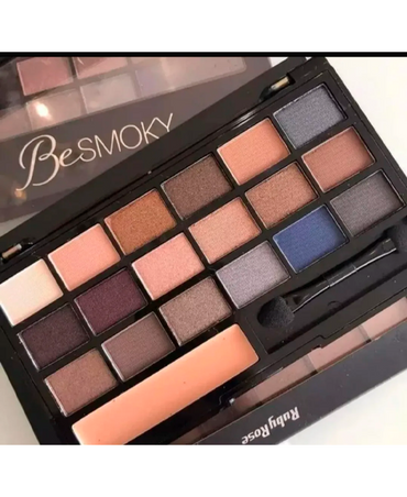 RUBY ROSE BE SMOKY KIT 11 SOMBRAS METAL/7 MATE /1 PRIMER HB-9926 (R)