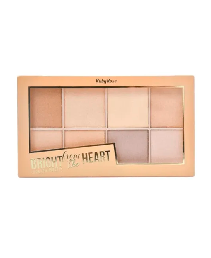 RUBY ROSE BRIGHT FROM THE HEART HIGHLIGHT PALETTE HB-7516 (R)