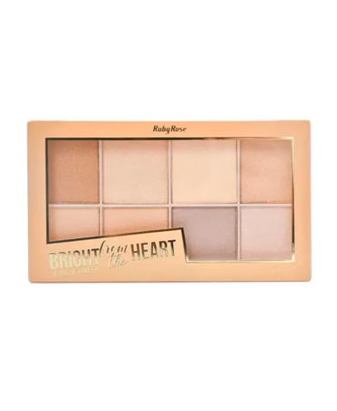 RUBY ROSE BRIGHT FROM THE HEART HIGHLIGHT PALETTE HB-7516 (R)