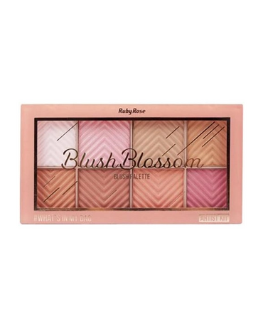 RUBY ROSE CHEEK KIT 6 BLUSH/ 2 ILUMINADOR HB-6112