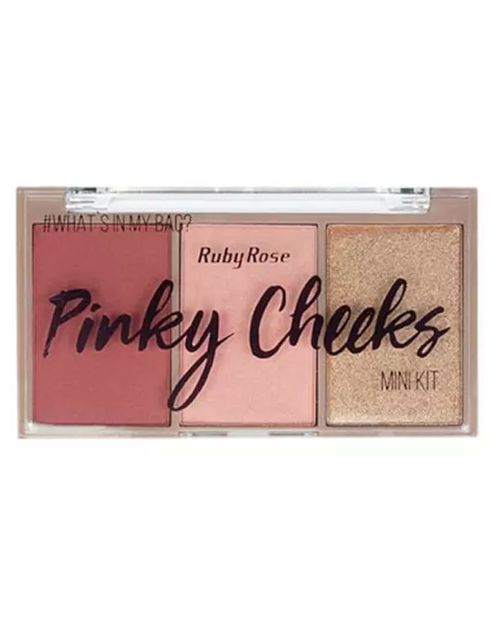 RUBY ROSE CHEEK KIT #4 BERRY CHEEKS HB-6111/4 TRIO RUBORES