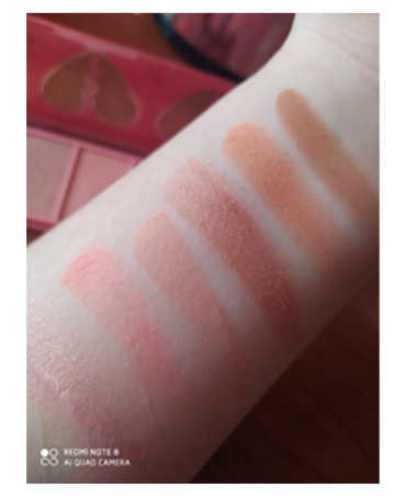 RUBY ROSE PALETTE CONTOUR/BLUSH/HIGHLIGHTER 6 TONOS HB-7520 (R)