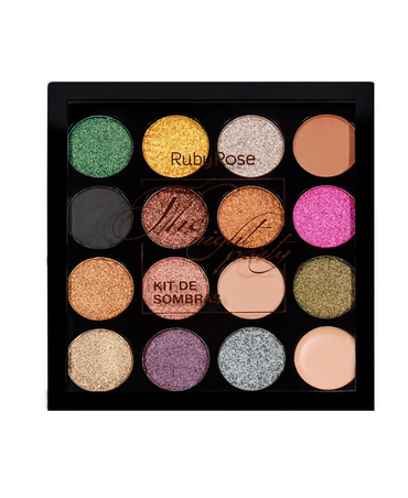 RUBY ROSE NIGHT PARTY PALETA SOMBRAS 15 TONOS /1 BASE HB-1019 (R)