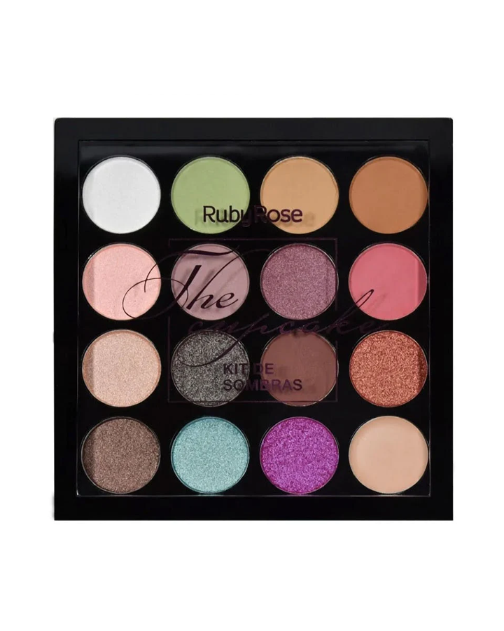 RUBY ROSE PALETA SOMBRAS 15 TONOS /1 BASE HB-1020