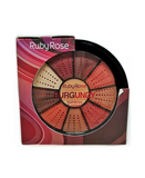 RUBY ROSE BURGUNDY KIT 9 SOMBRAS+ 1 PRIMER HB-9986/9