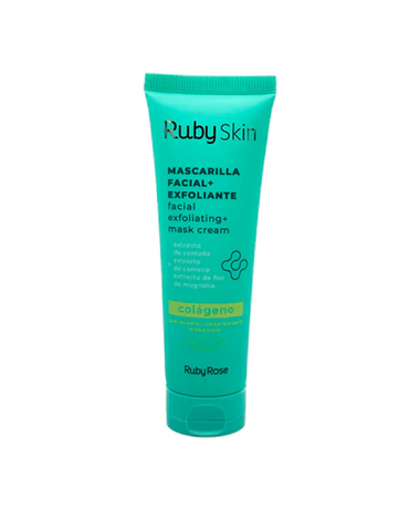 RUBY SKIN MASCARILLA FACIAL + EXFOLIANTE  COLAGENO 50 ML.HB-205