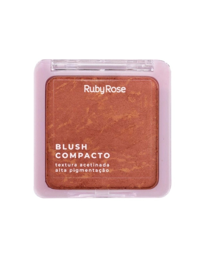 RUBY ROSE BLUSH COMPACTO TEXTURA SATINADA HB-6121 BC10 ROSE PEARL GRUPO 1