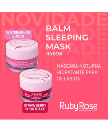RUBY ROSE BALM SLEEPING MASK HB-8530 BLISTER C/24 PIEZAS 2 AROMAS