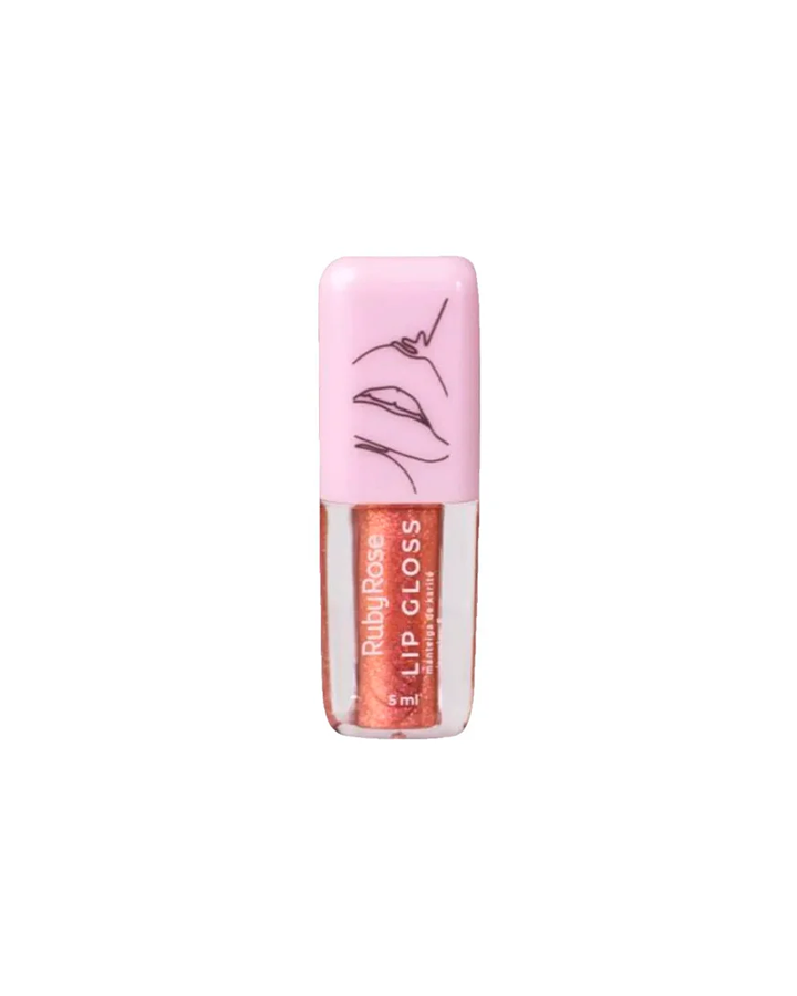 RUBY ROSE LIP GLOSS VITAMINA E BONFIRE 5 ML.HB-8234-4