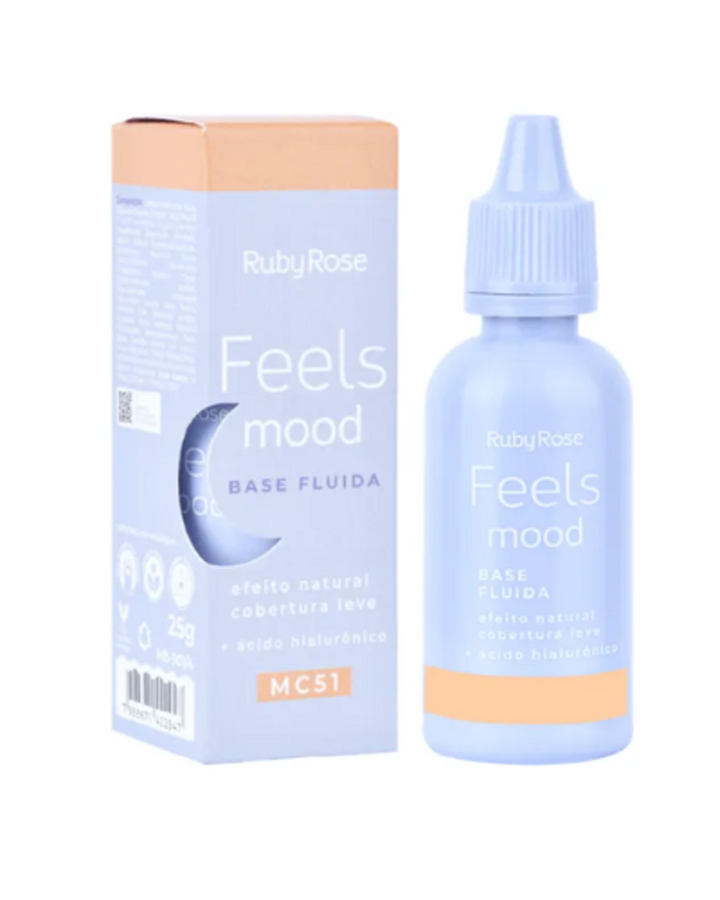 RUBY ROSE FEELS MOOD BASE FLUIDA COBERTURA LIGERA HB-901-3 GRUPO 1