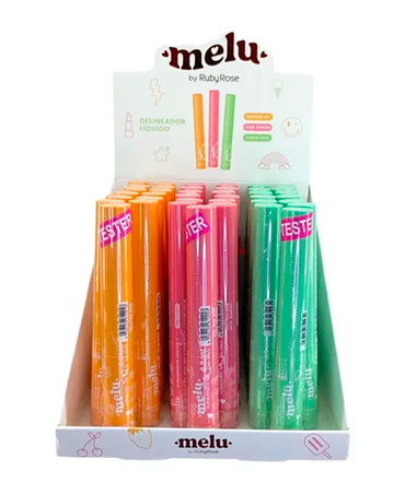 RUBY ROSE MELU DELINEADOR LIQUIDO BLISTER 3 TONOS 36 PIEZAS HB-515