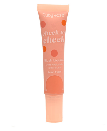 RUBY ROSE CHEEK TO CHEEK RUBOR LIQUIDO SWEET PEACH HB-6616