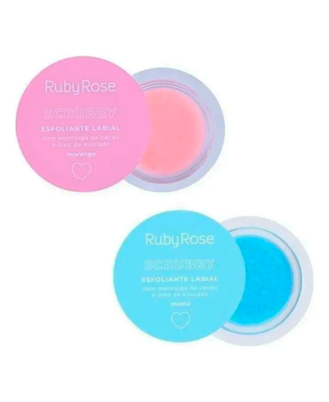 RUBY ROSE SCRUBBY EXFOLIANTE LABIAL DOS AROMAS BLISTER 24 PIEZAS HB-8525