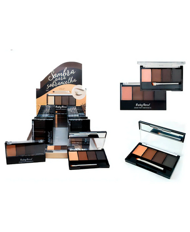 RUBY ROSE EYEBROW POWDER KIT CUARTETO HB-9354 BLISTER 24 PIEZAS