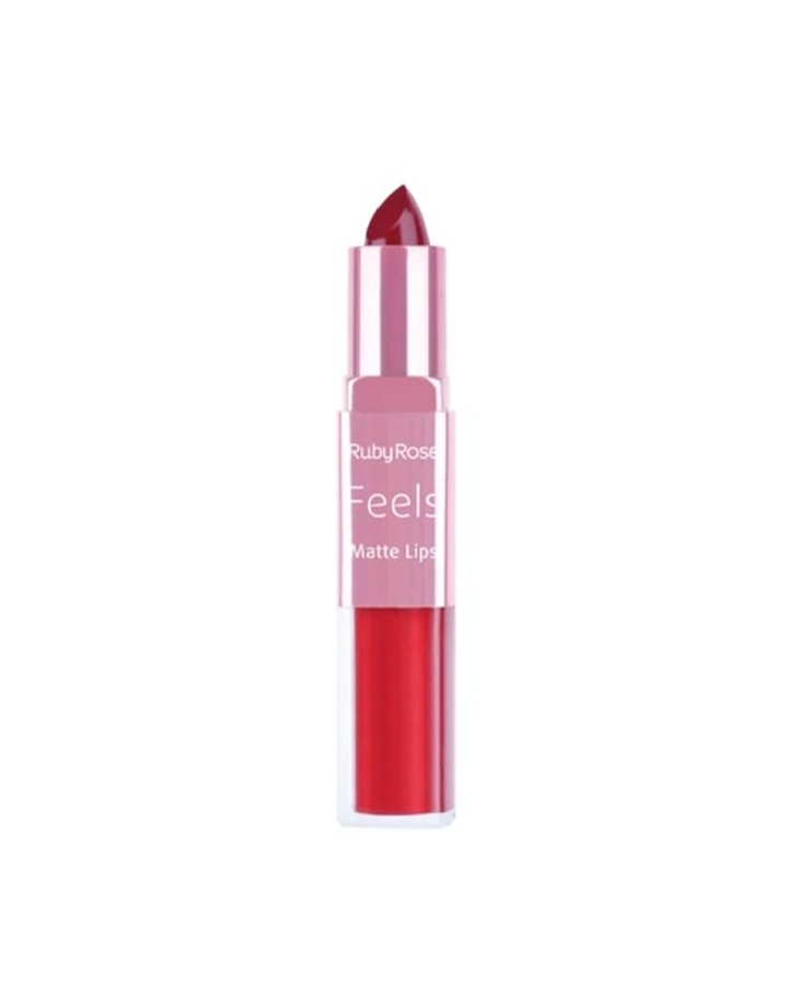 RUBY ROSE FEELS MATE LIPS 2 EN 1 STICK / LIQUIDO HB-8608 TONO 312 GRUPO 4