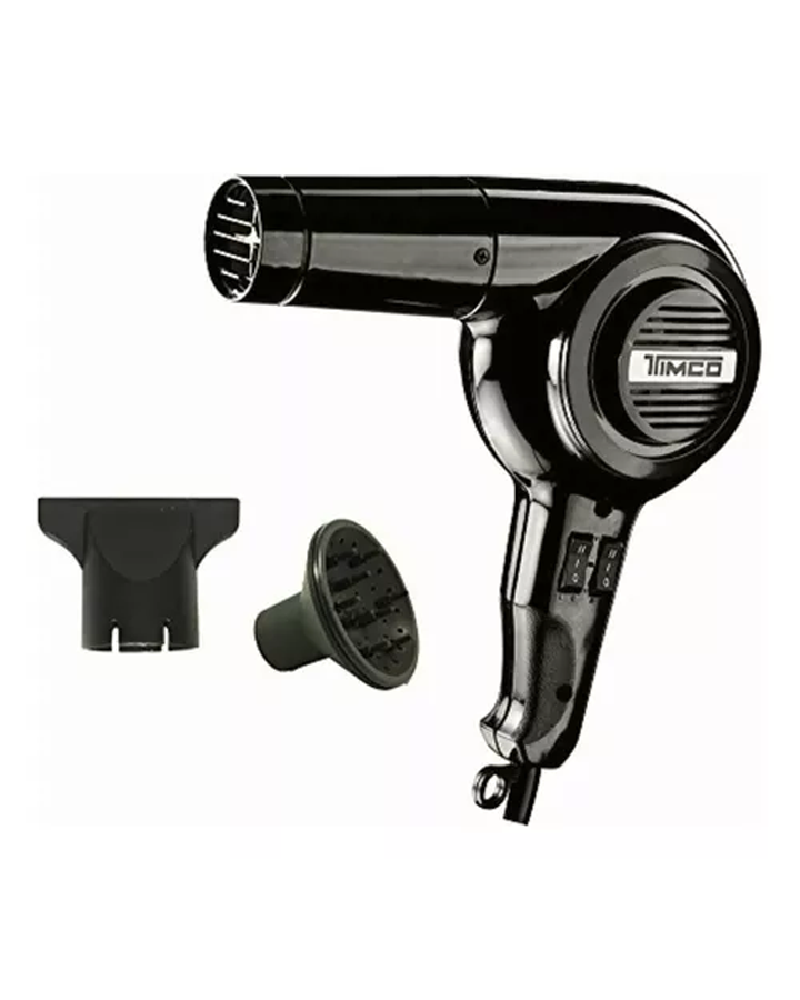 TIMCO SECADORA SP-1600 CON DIFUSOR COLOR NEGRO
