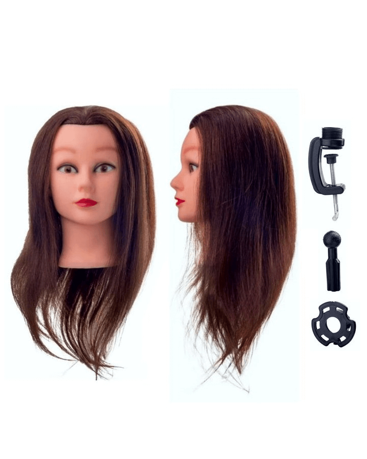LETMEX MANIQUI CABELLO NATURAL 18 PULGADAS MEDIANO