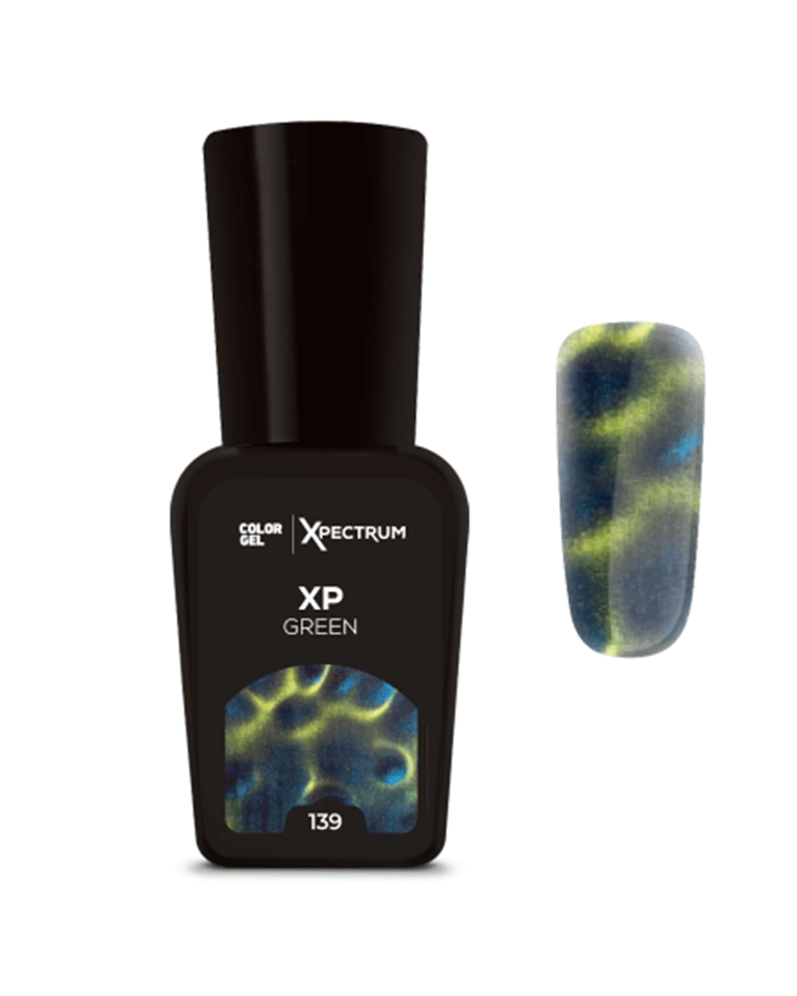 ORGANIC COLOR GEL 139 XPECTRUM GREEN 7.5 ML.