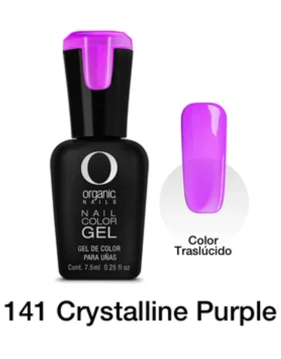 ORGANIC COLOR GEL 141 CRYSTALLINE PURPLE 7.5 ML.