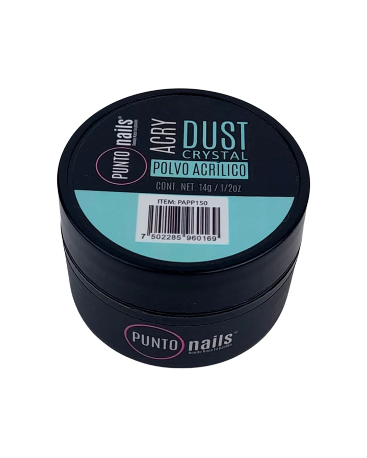 PUNTO NAILS DUST POLVO ACRILICO CRYSTAL 1/2 OZ.