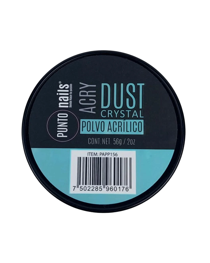 PUNTO NAILS DUST POLVO ACRILICO CRYSTAL 2 OZ.