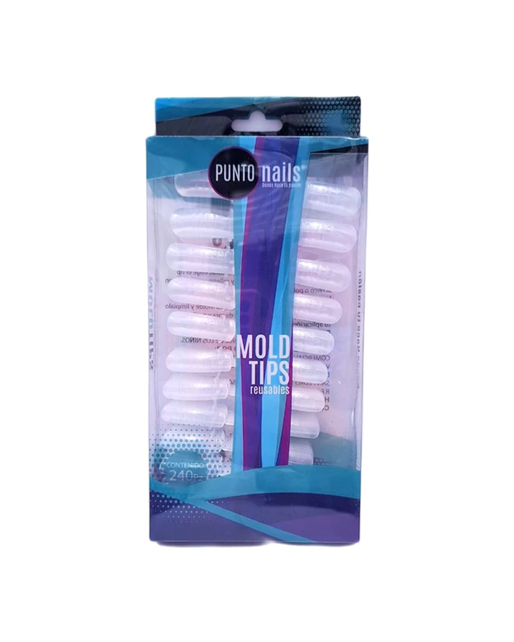 PUNTO NAILS DUAL MOLD TIPS REUSABLES C/240 PZS.PNTI019