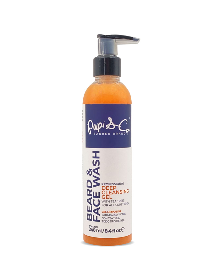 PAPI & CO. BEARD & FACE WASH DEEP CLEASING GEL 120 ML.