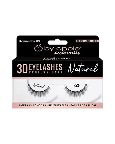 BY APPLE 3D EYELASHES NATURAL ROMANTICA 03 66191
