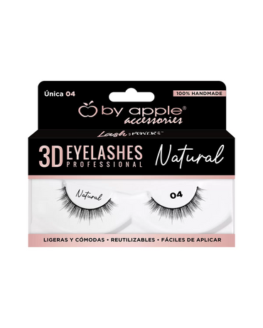BY APPLE 3D EYELASHES NATURAL UNICA 04 66192